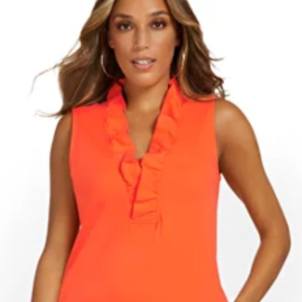 NY&CO Ruffle-Collar Shift Dress